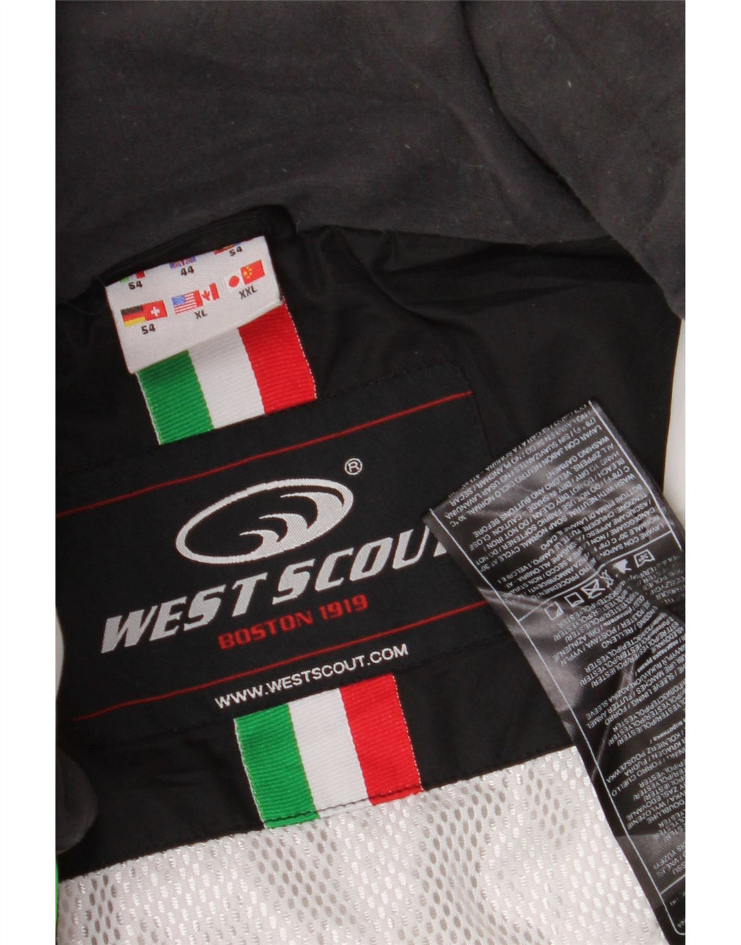 Jachetă Windbreaker pentru bărbați West Scout UK 44 2XL Poliester color bloc alb