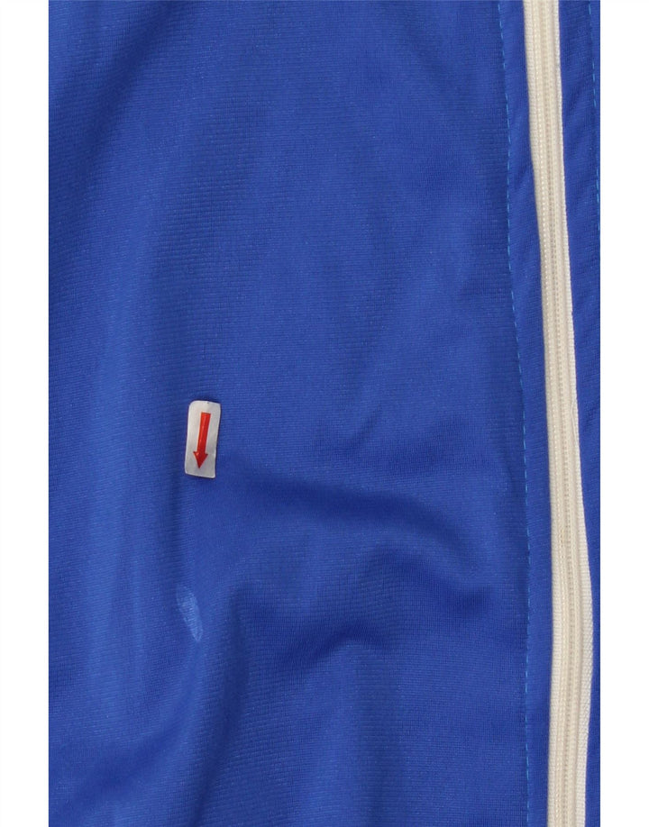 ASICS Mens Graphic Tracksuit Top Jacket XL Blue Colourblock Polyester Vintage Asics and Second-Hand Asics from Messina Hembry 