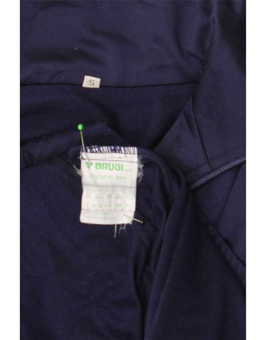 Brugi Mens Graphic Trening Top Jacket Small Bleumarin Poliester