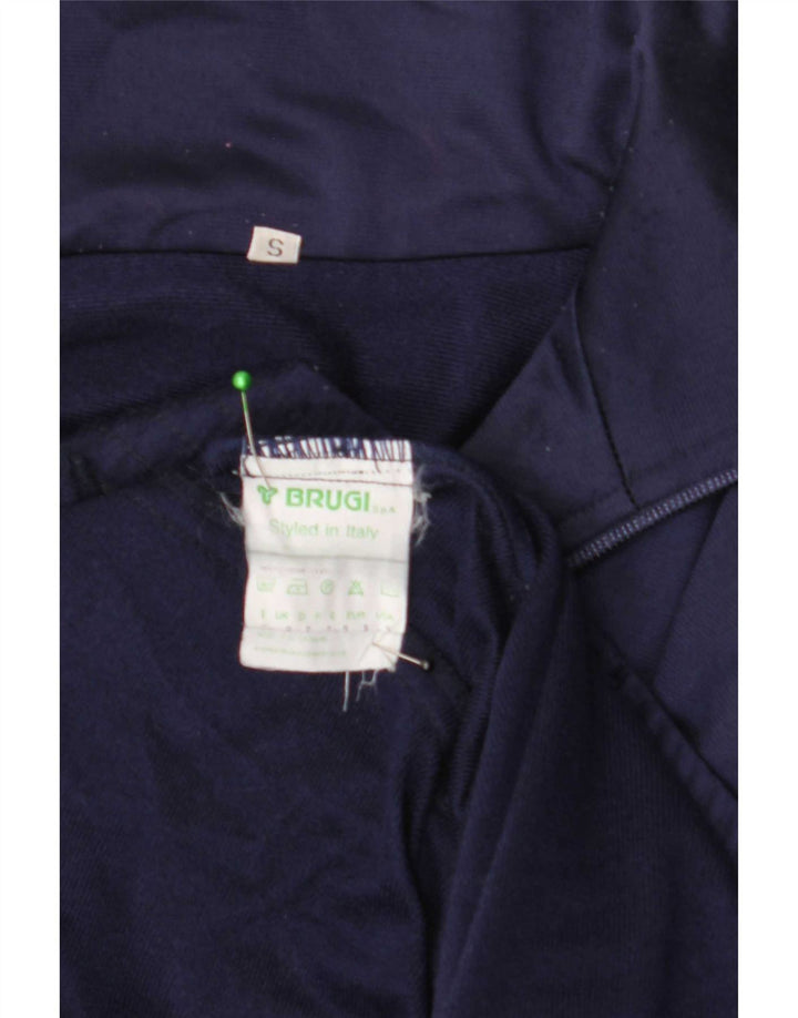 Brugi Mens Graphic Trening Top Jacket Small Bleumarin Poliester