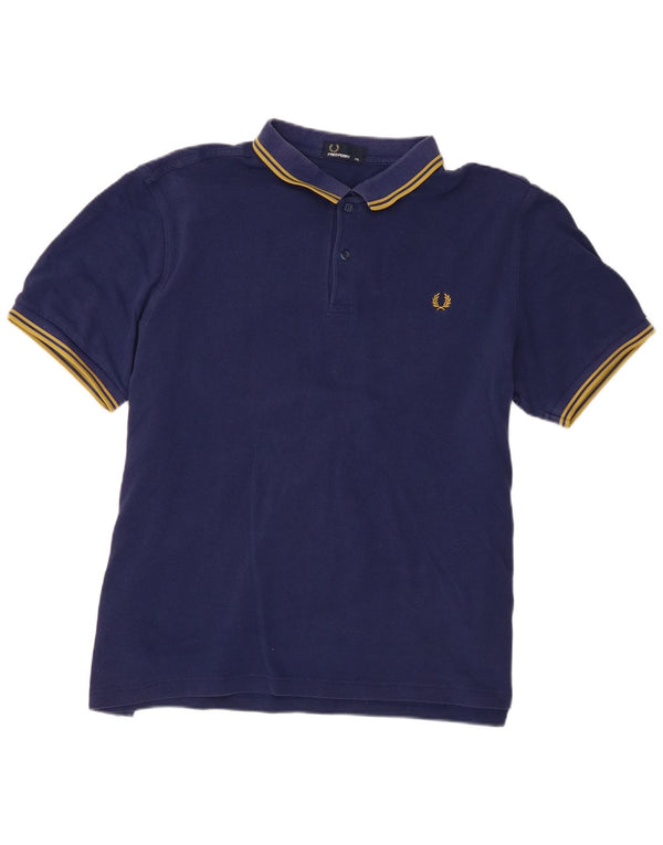Cămașă polo Fred Perry pentru bărbați 2XL, bumbac bleumarin