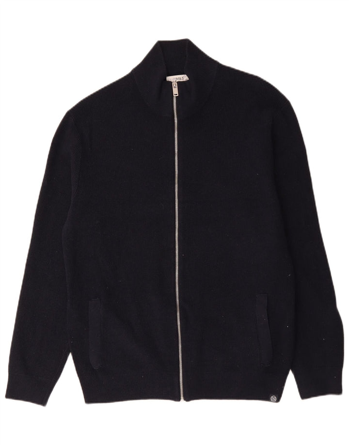 Pulover cardigan pentru bărbați Marks & Spencer XL poliester bleumarin