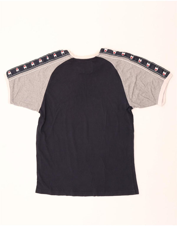 Tricou cu grafic pentru femei Champion UK 18 XL Bleumarin Colorblock