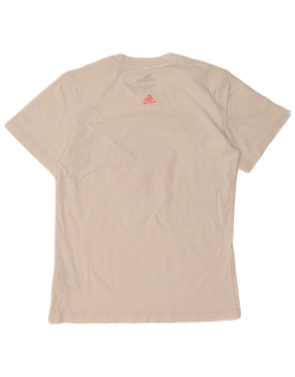 Tricou grafic Adidas pentru femei Top UK 10 Small White Bumbac