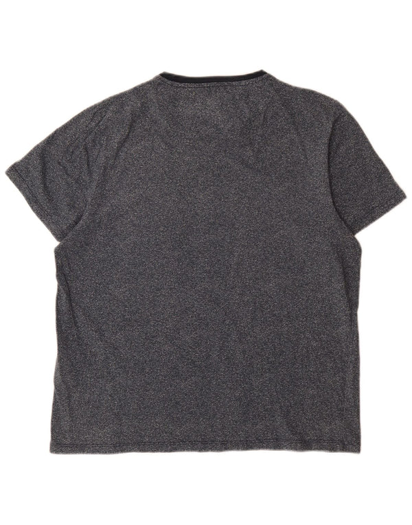 Tricou pentru bărbați Ted Baker Mărimea 4 mare, bumbac cu pete, albastru bleumarin