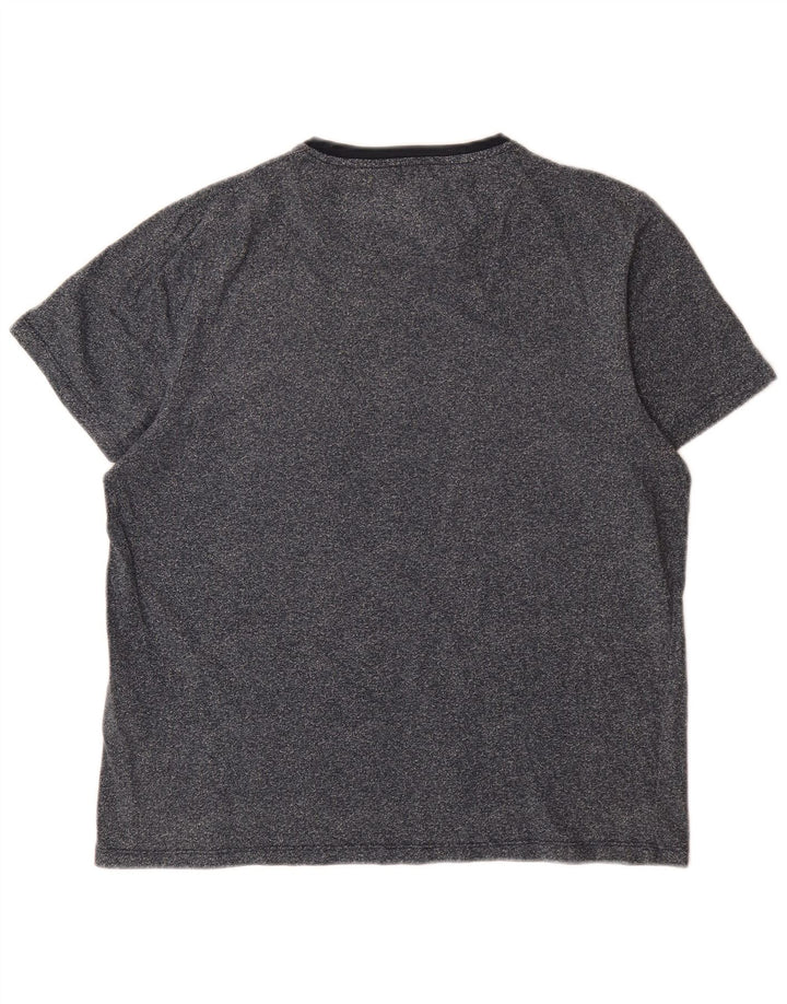 Tricou pentru bărbați Ted Baker Mărimea 4 mare, bumbac cu pete, albastru bleumarin
