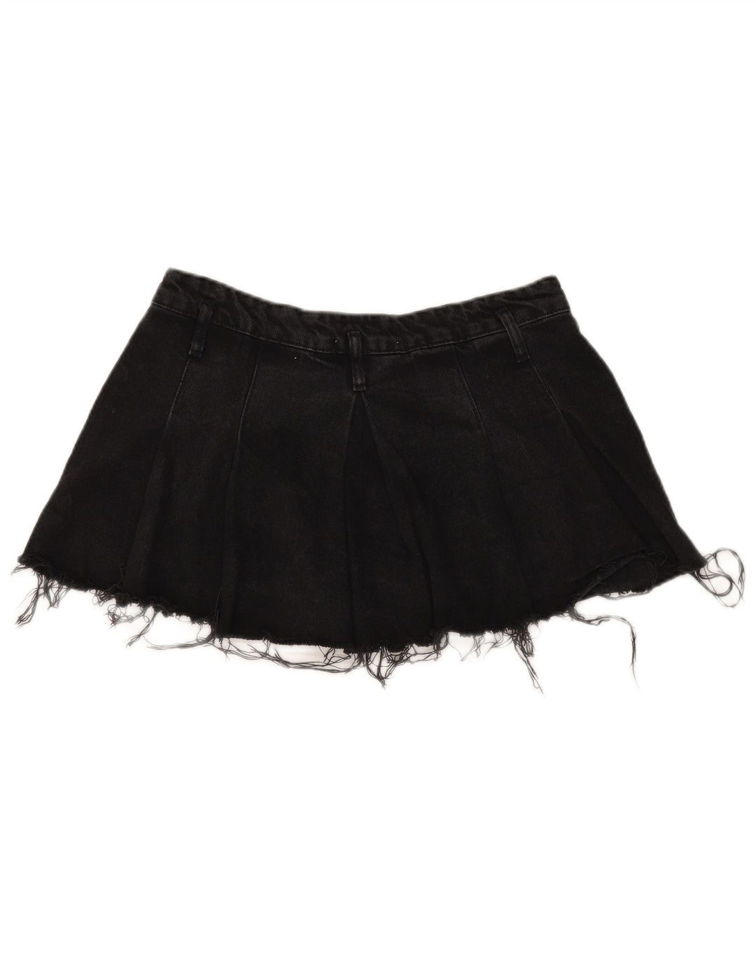 Fusta Mini Denim Zara Femei Medium W32 Bumbac Negru