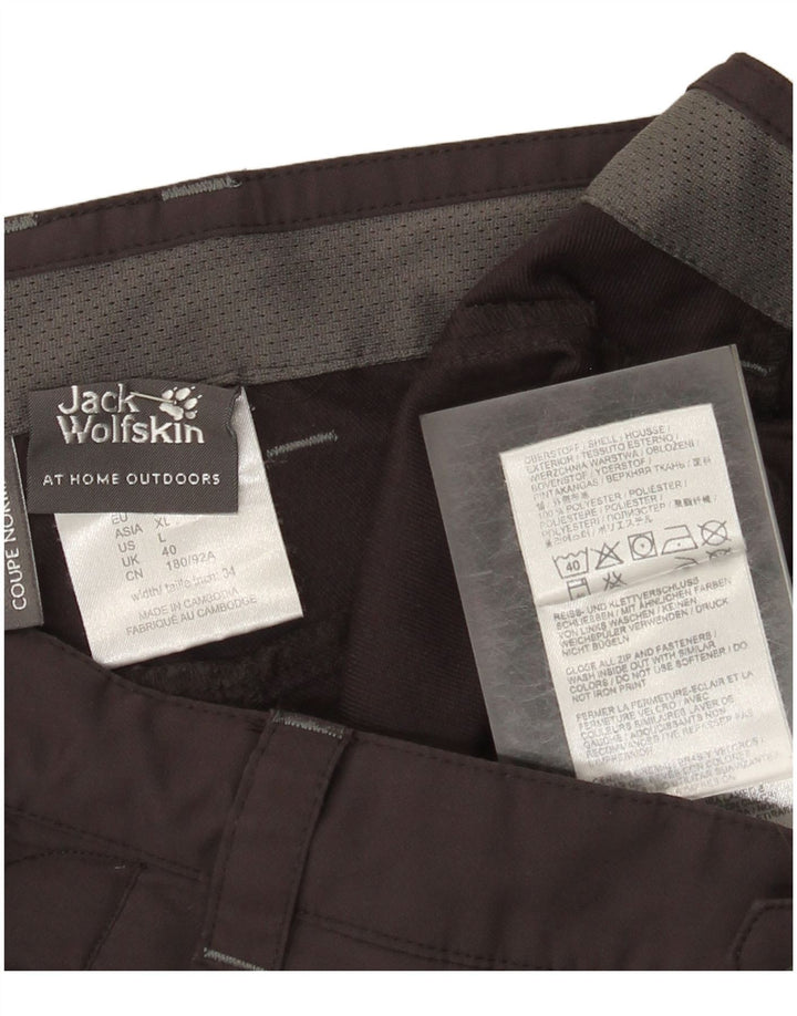 Pantaloni scurți cargo Jack Wolfskin pentru bărbați UK 40 Large W34 Gri Poliester