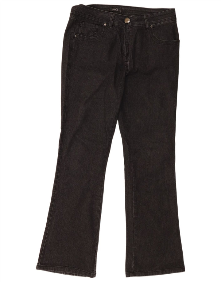Blugi bootcut pentru femei M&Co UK 12 Medium W32 L30 Bumbac negru