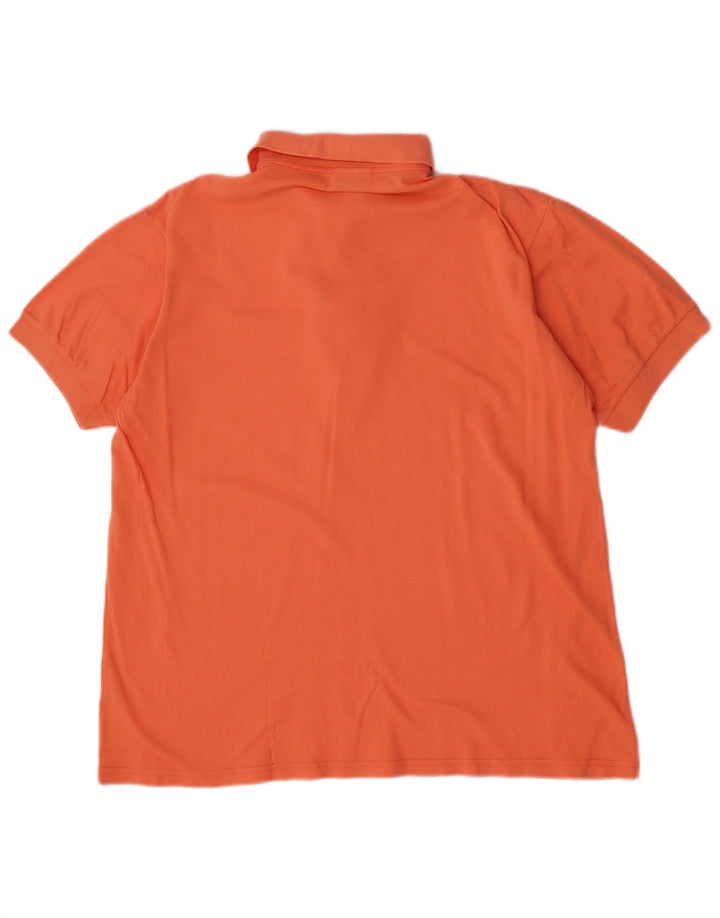 Tricou polo Sergio Tacchini pentru bărbați, bumbac portocaliu mediu