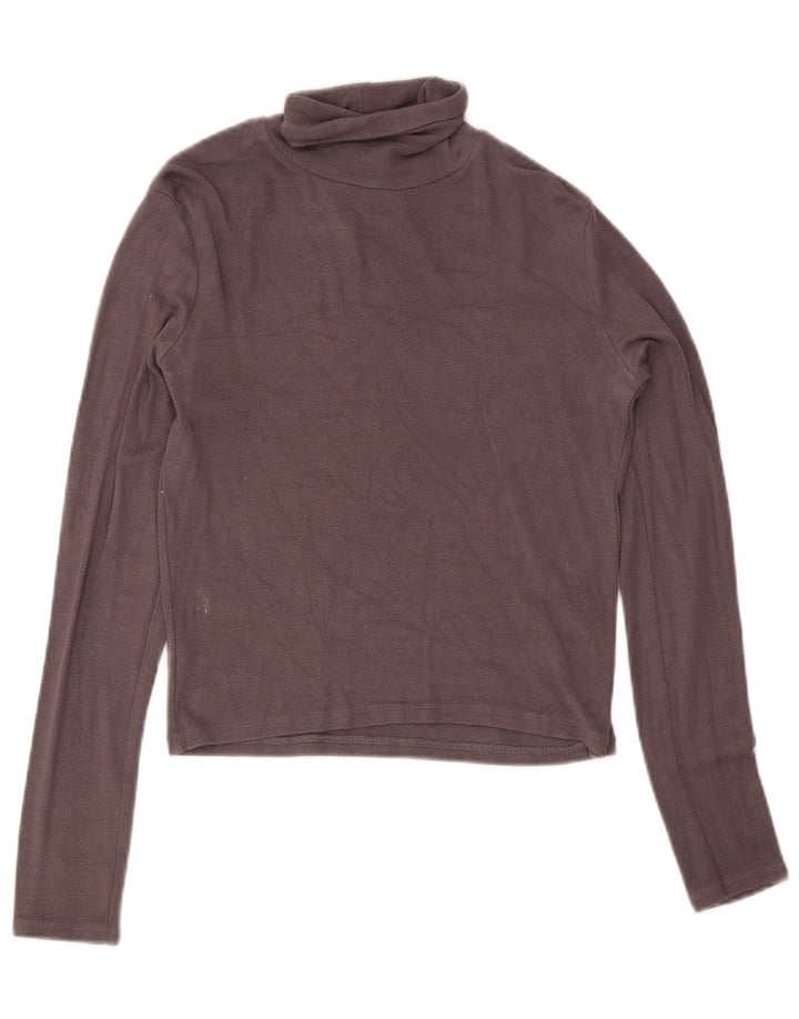 Crop Top pentru femei Zara cu mânecă lungă UK 14 mare gri