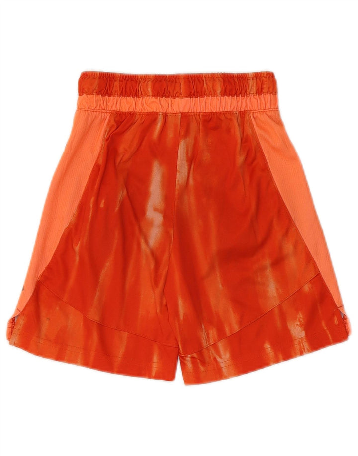 Pantaloni scurți sport pentru băieți RUSSELL ATHLETIC 7-8 ani, portocaliu mediu, color block