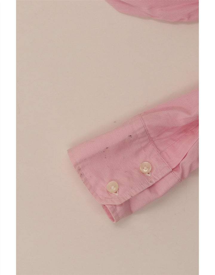 Cămașă Benetton pentru femei UK 12 Medium Pink Pinstripe