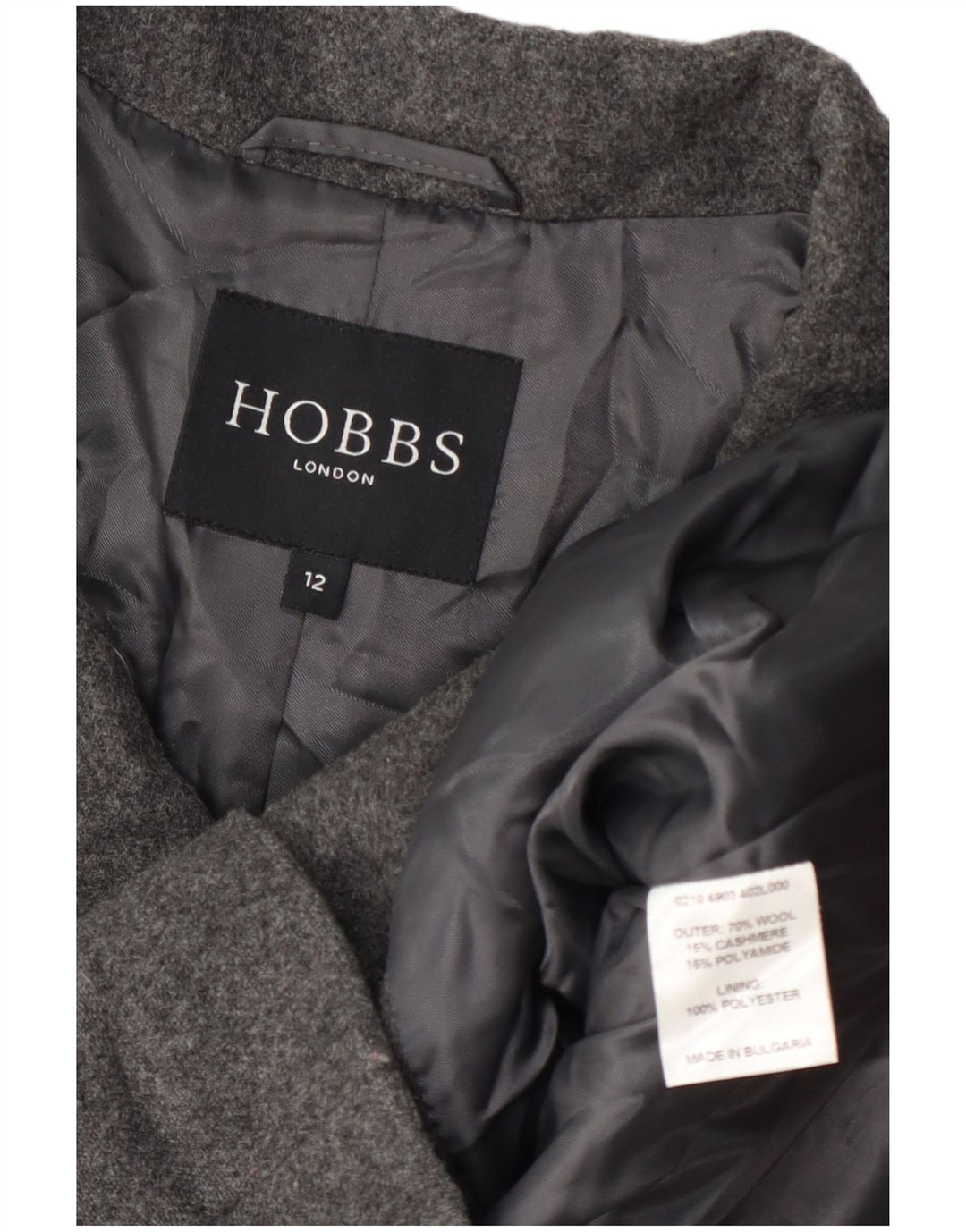 Palton pentru femei Hobbs UK 12 Lână gri mediu