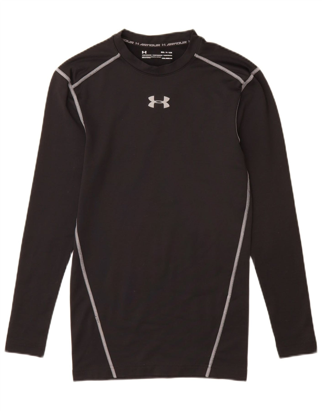 UNDER ARMOUR Cold Gear Top cu mânecă lungă pentru bărbați, mic, negru