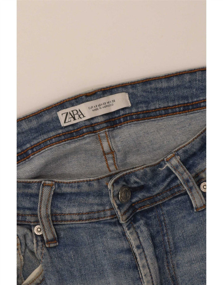 Pantaloni scurți din denim pentru bărbați Zara EU 42 Large W32 Blue