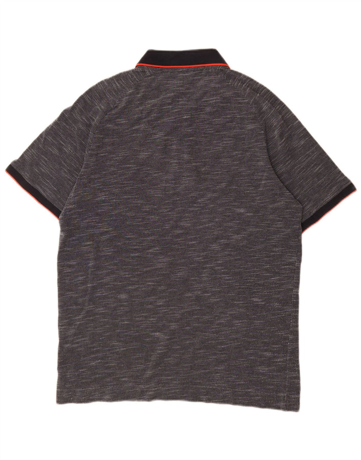 Cămașă polo Jack & Jones pentru bărbați, mare, gri bumbac cu pete