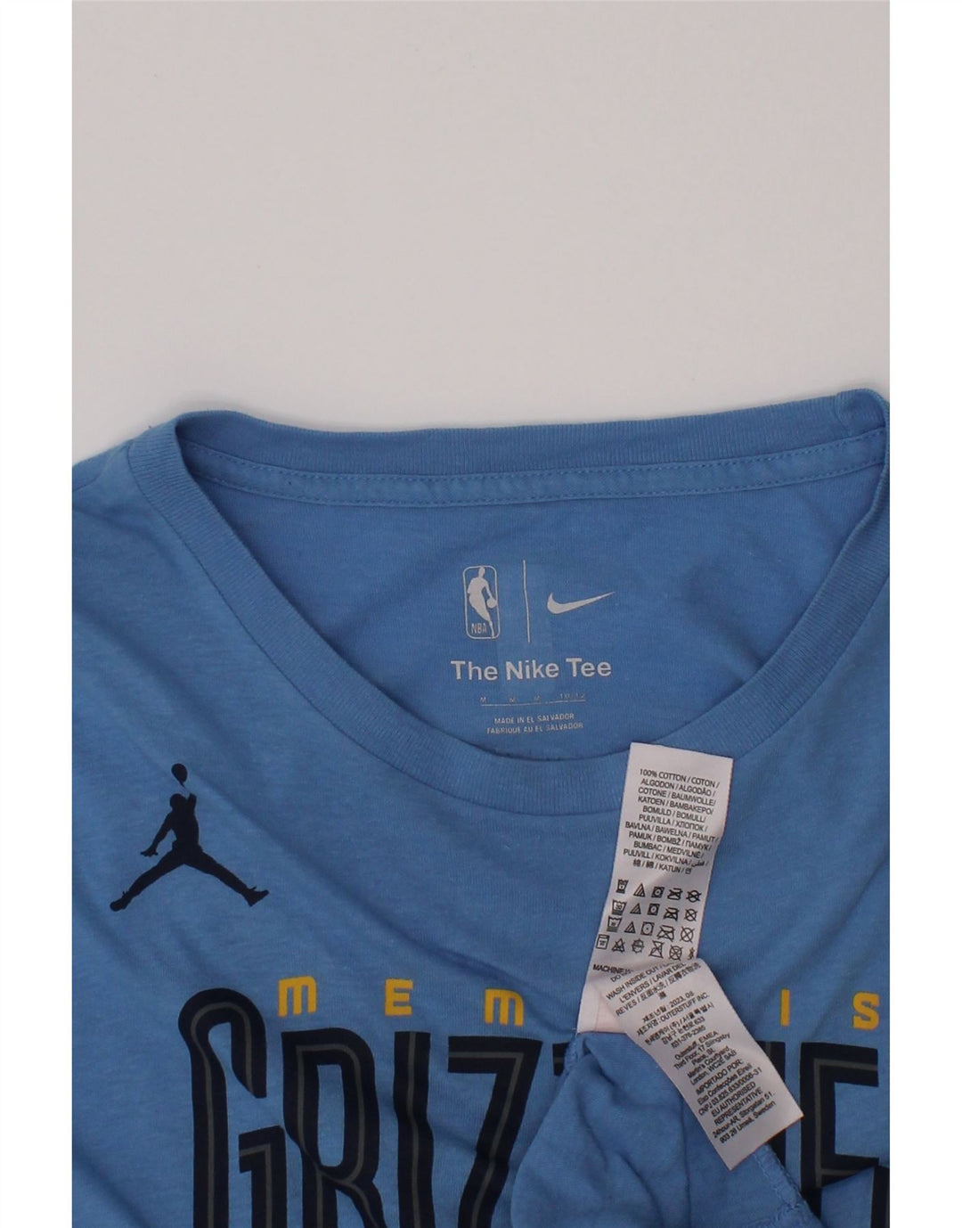 Tricou grafic NIKE Memphis Grizzlies pentru băieți Top 10-11 ani, albastru mediu