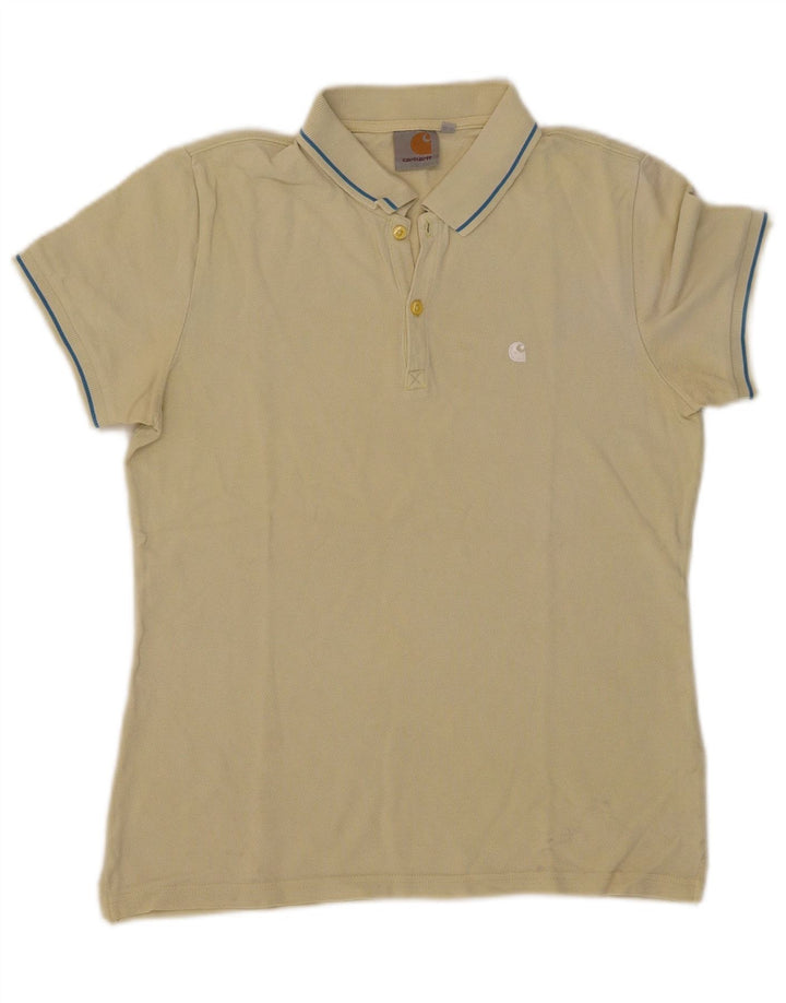 Cămașă polo Carhartt pentru bărbați, bumbac galben mediu