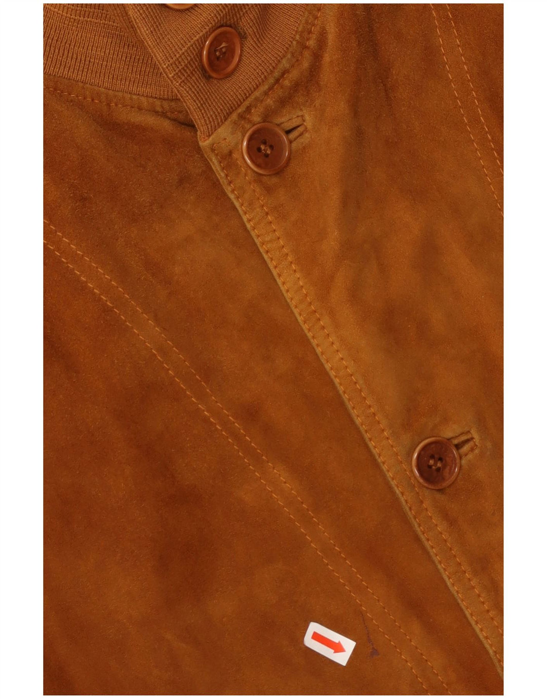 VINTAGE Bomber de piele intoarsa pentru barbati UK 42 XL maro