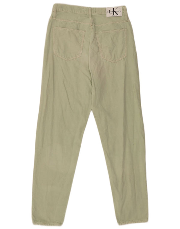 Blugi drepti pentru femei Calvin Klein W28 L28 bumbac verde