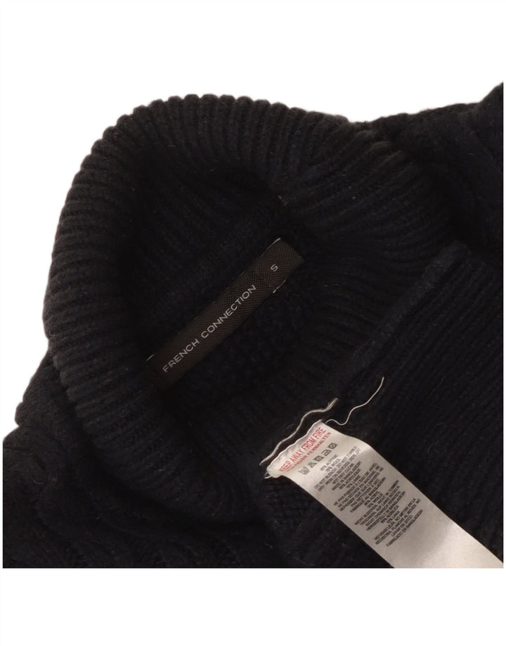 French Connection Pulover cu gât rulat pentru femei UK 10 Mic Bleumarin