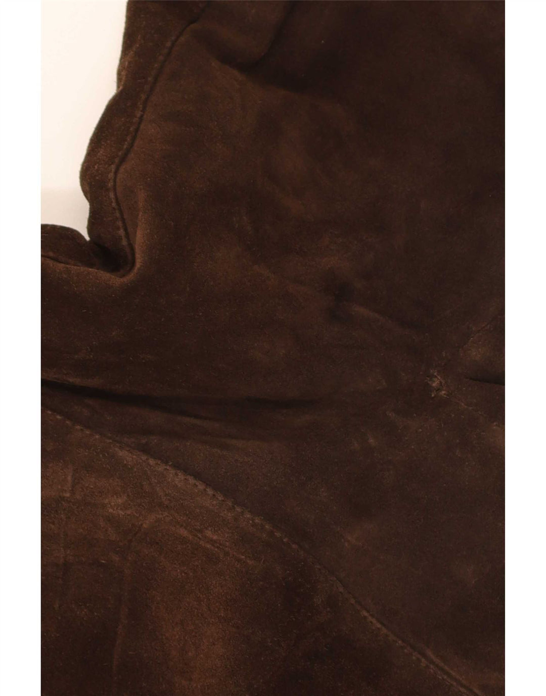 Bomber vintage pentru bărbați Sherpa Suede Jacket UK 36 Maro mic