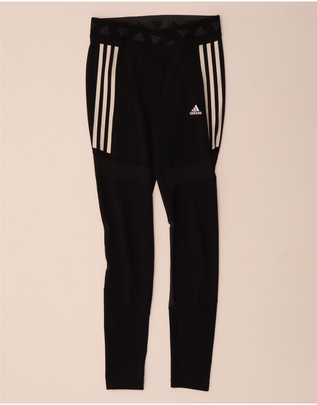 Leggings ADIDAS Aeroready Graphic pentru femei UK 12 Medium Black