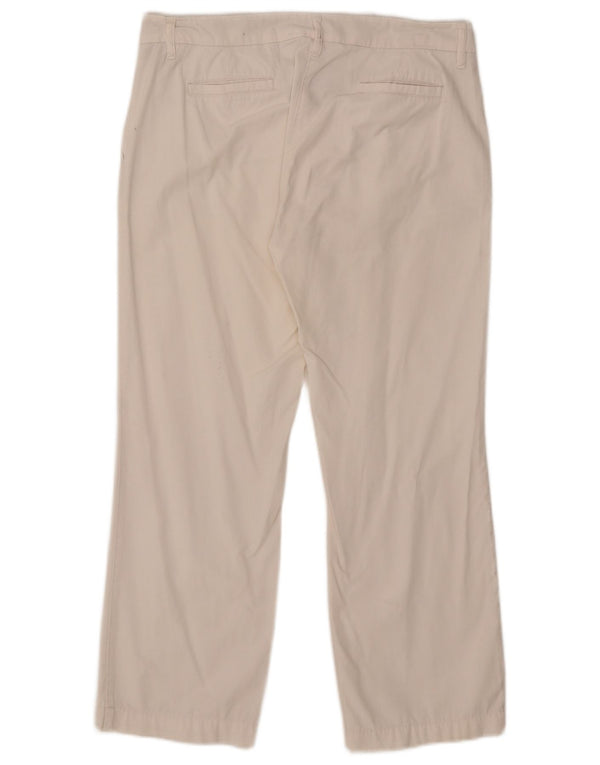 North Sails Pantaloni Chino Drepți Femei IT 44 Medium L32 L25 Alb