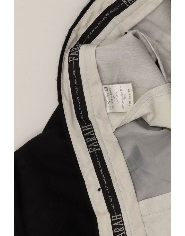 Farah Pantaloni drepți pentru bărbați L36 L29 Poliester negru