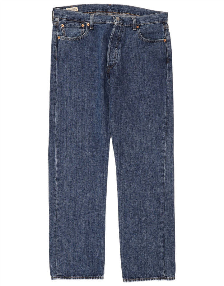 Blugi drepti pentru bărbați Levi's 501 W36 L32 Bumbac albastru