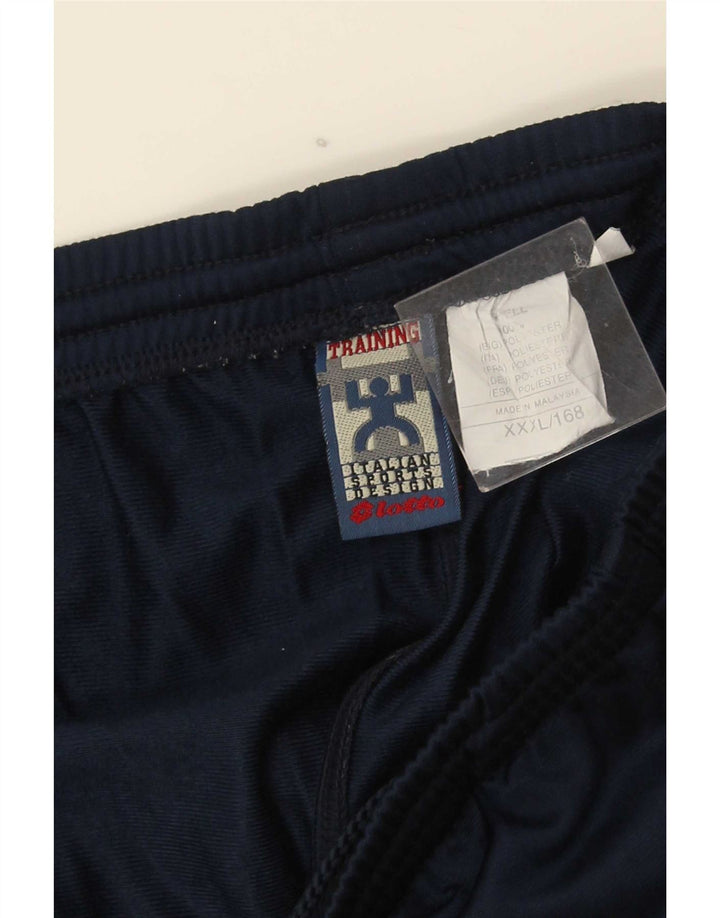 Pantaloni de trening pentru bărbați Lotto 3XL, poliester bleumarin