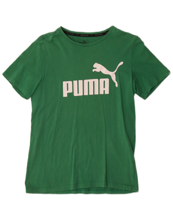 Tricou grafic Puma pentru băieți Top 13-14 ani bumbac verde
