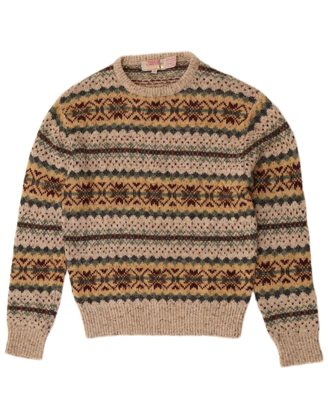 Pulover pentru damă French Connection cu gâtul turnat UK 14 Bej mediu