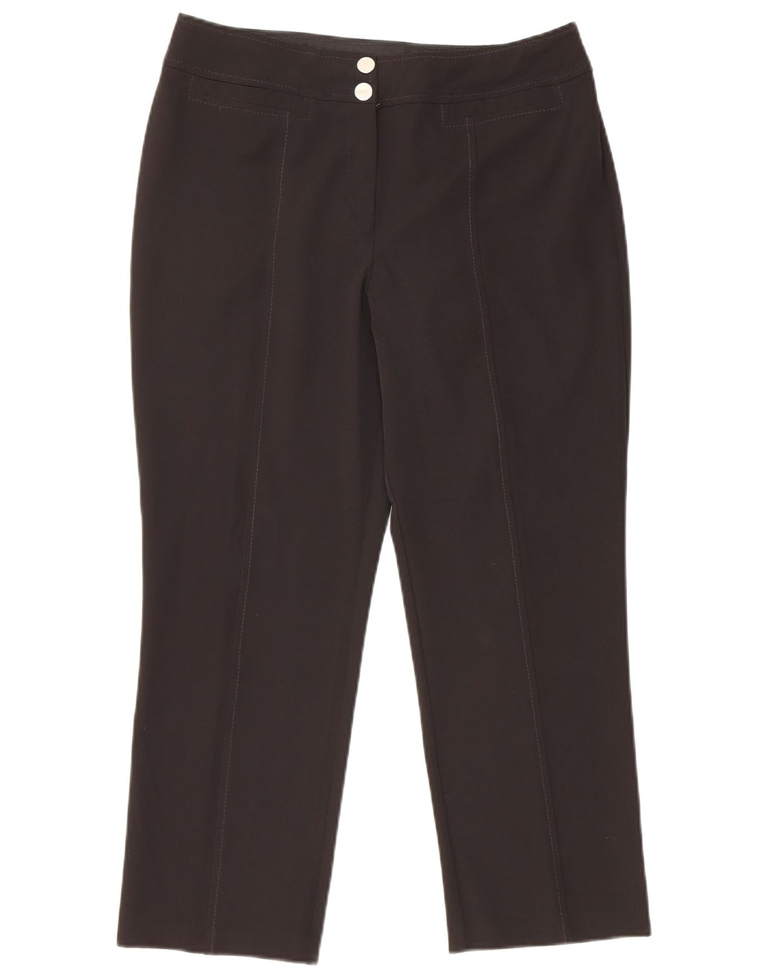 MARKS & SPENCER Pantaloni tăiați pentru femei UK 12 Medium W30 L24 Negru
