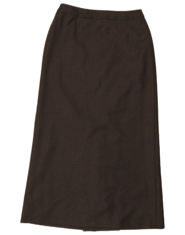 Fusta Maxi cu talie înaltă pentru femei Monsoon UK 12 Medium W28 Lână maro