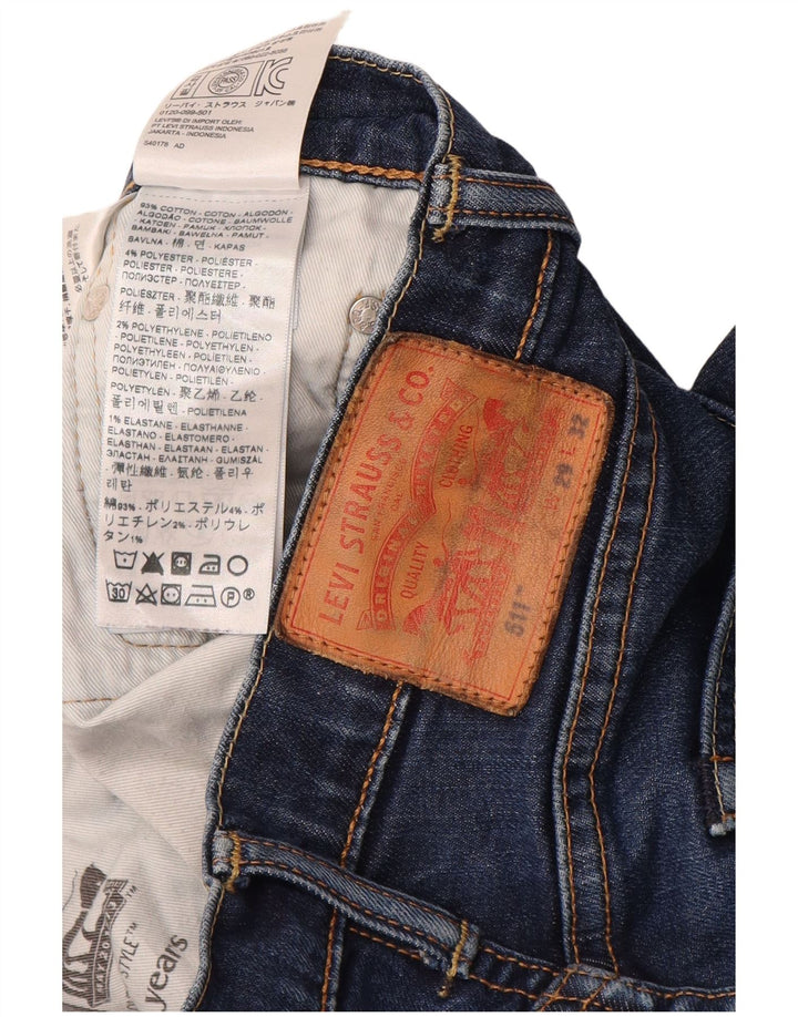 Blugi pentru bărbați Levi's 511 Slim W29 L32 Bumbac bleumarin