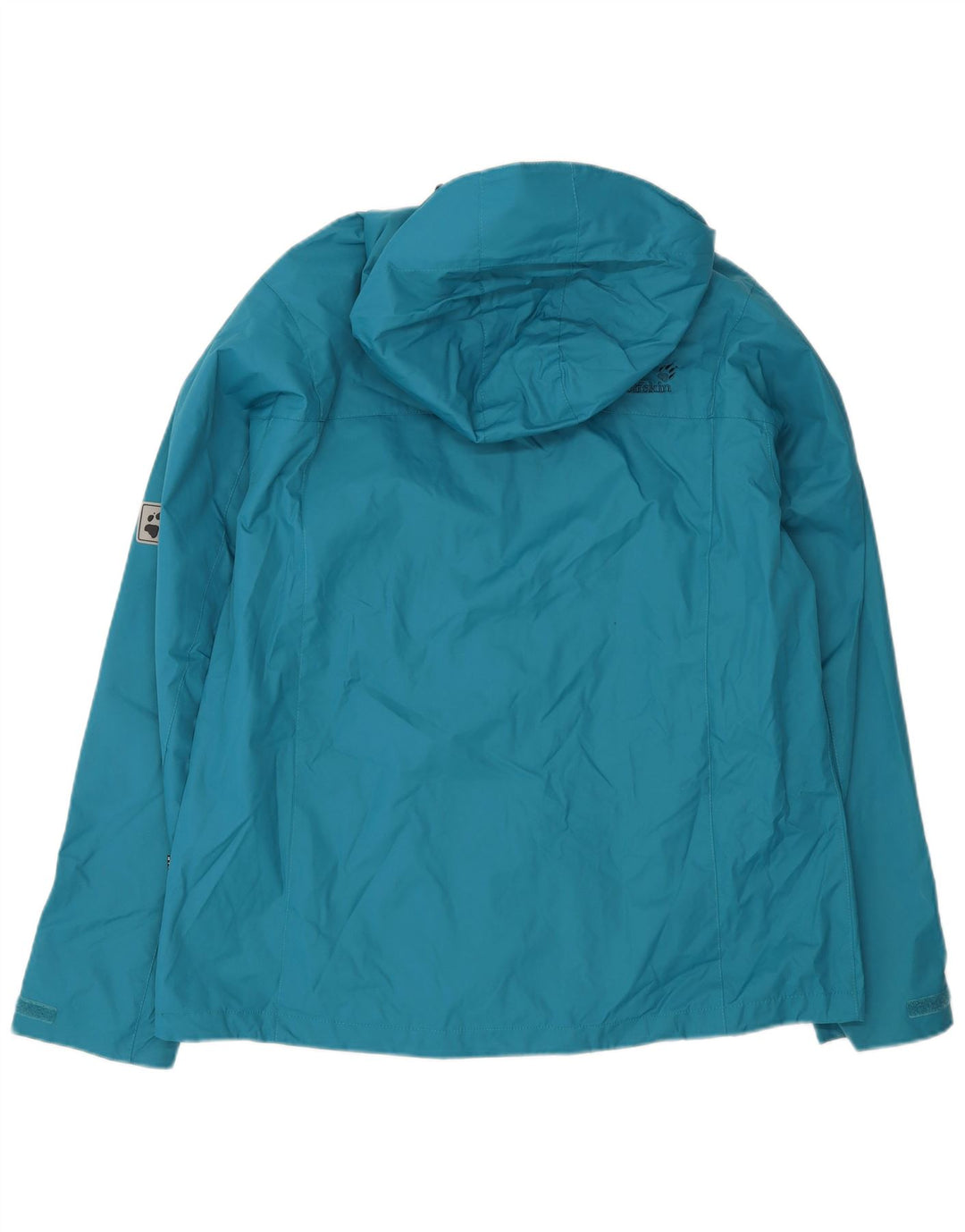 JACK WOLFSKIN Jachetă de ploaie cu glugă pentru femei UK 18/20 XL Albastru Poliamidă