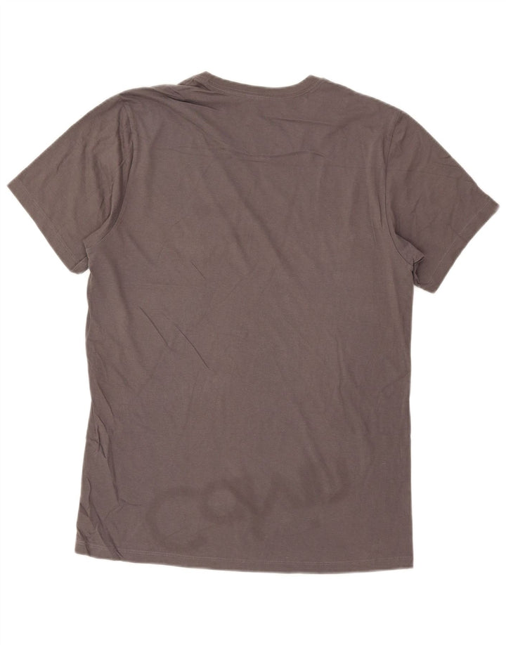 Tricou grafic Calvin Klein pentru bărbați Top din bumbac gri mediu