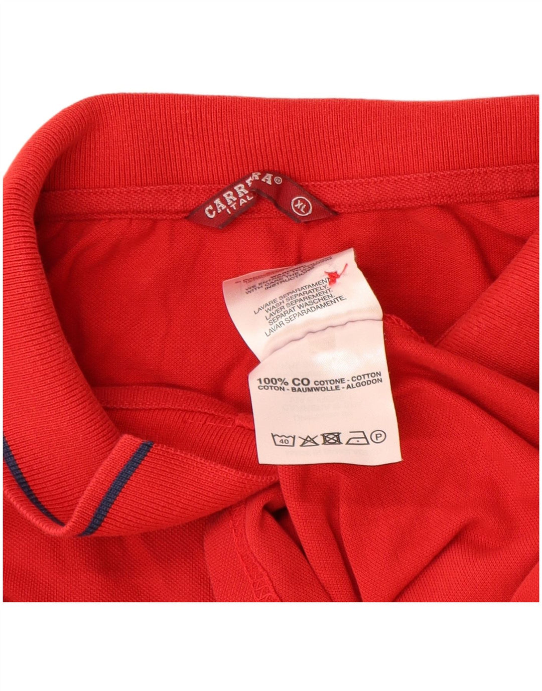Cămașă polo pentru bărbați Carrera XL bumbac roșu