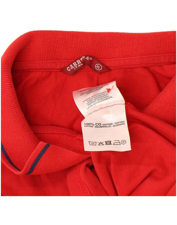 Cămașă polo pentru bărbați Carrera XL bumbac roșu