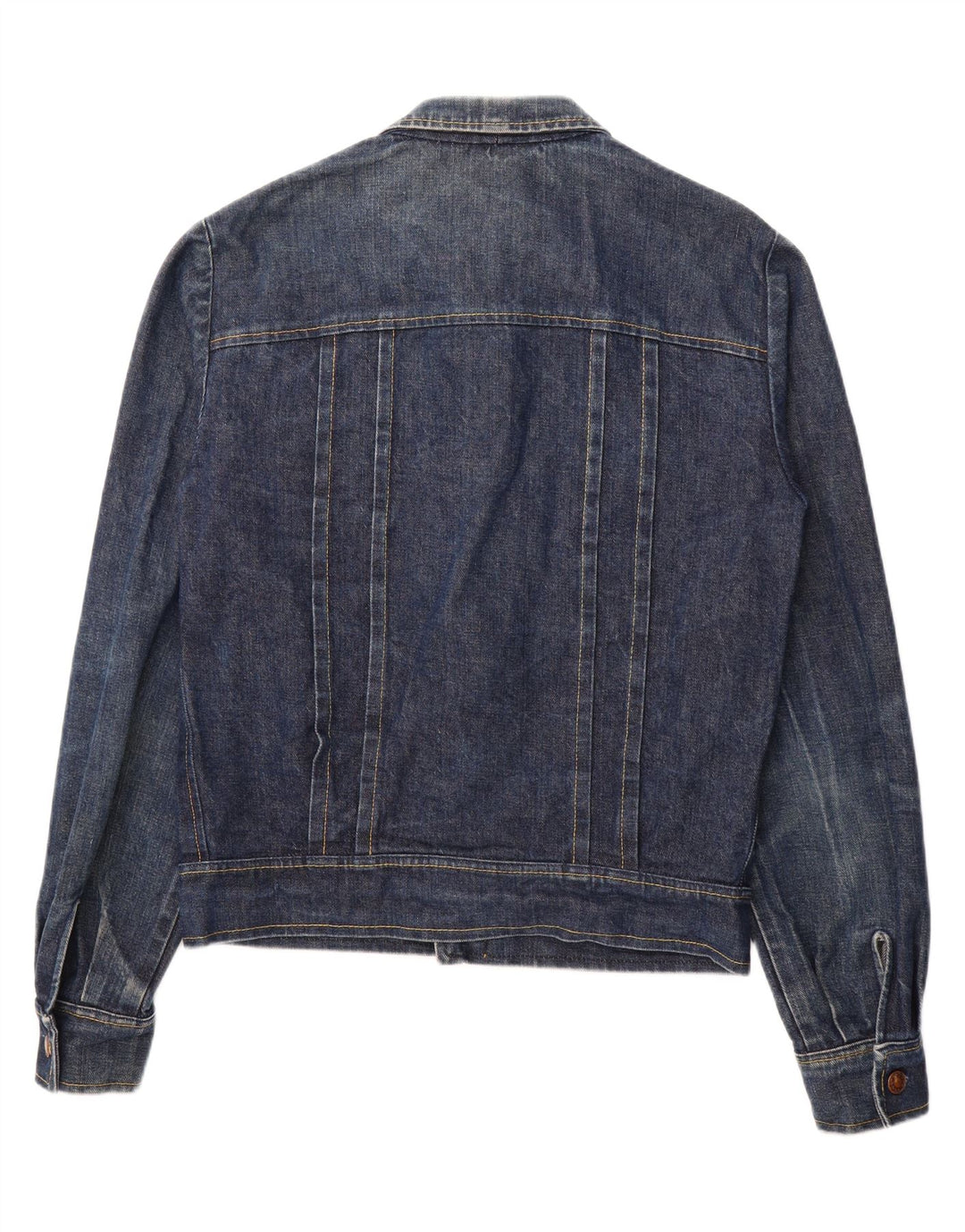 VINTAGE Mens Denim Jacket UK 36 Small Navy Blue