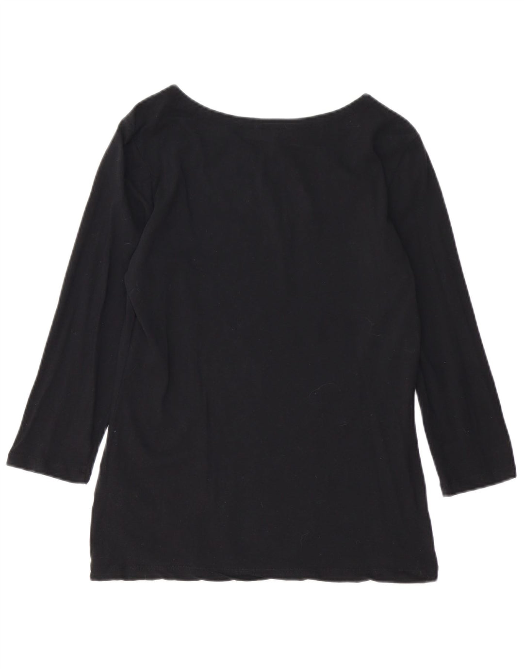 Top pentru femei Tommy Hilfiger cu mâneci 3/4 UK 12, bumbac mediu negru