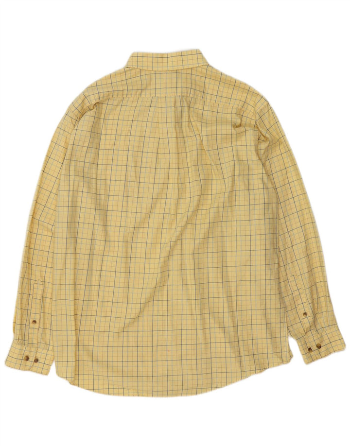 Cămașă pentru bărbați L.L.Bean din bumbac cu carouri galbene mari