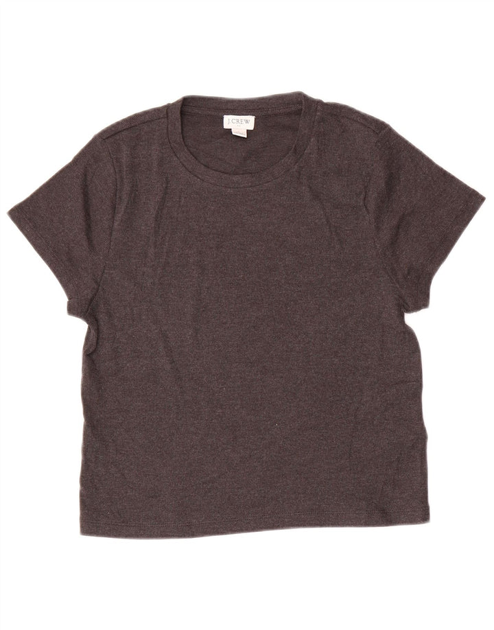 J. CREW Tricou pentru femei Top UK 14 Large Grey Bumbac