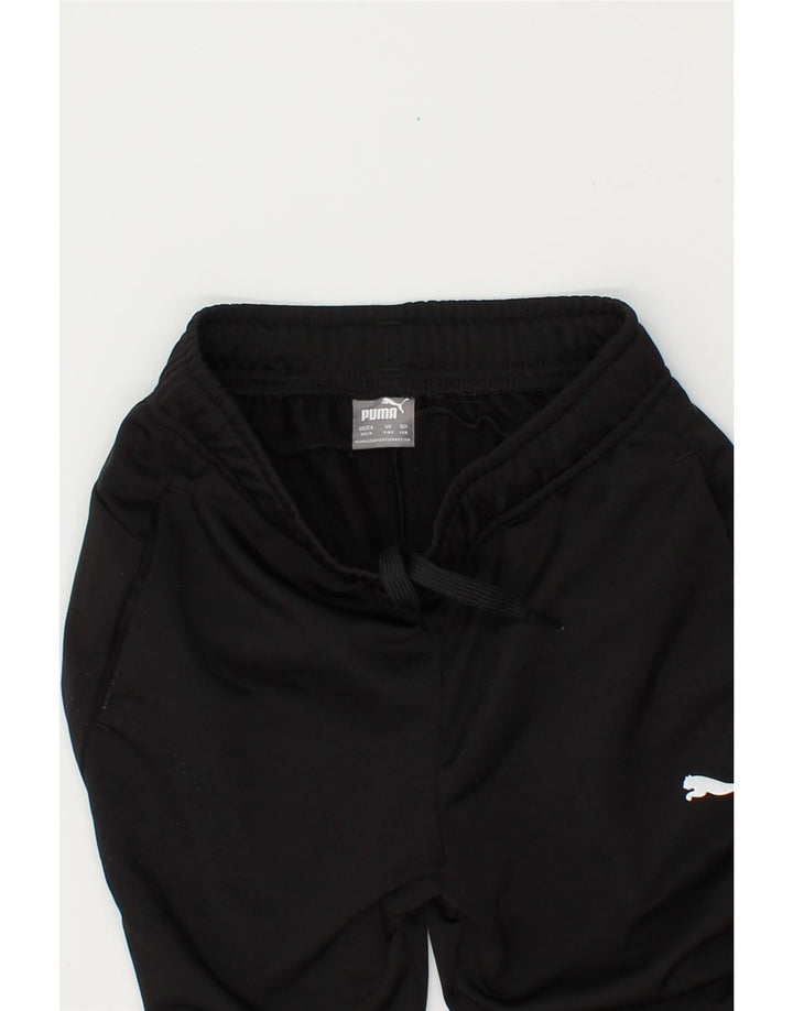 PUMA Boys Tracksuit Trousers 7-8 Years Black Vintage Puma and Second-Hand Puma from Messina Hembry 