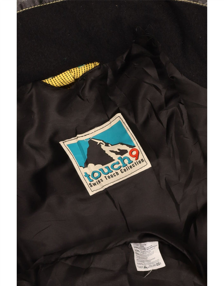 Jachetă de vânt pentru femei VINTAGE UK 14, bumbac color bloc de culoare galben mediu