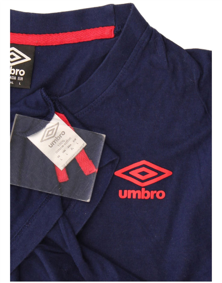 Tricou Umbro pentru bărbați Top mare din bumbac bleumarin