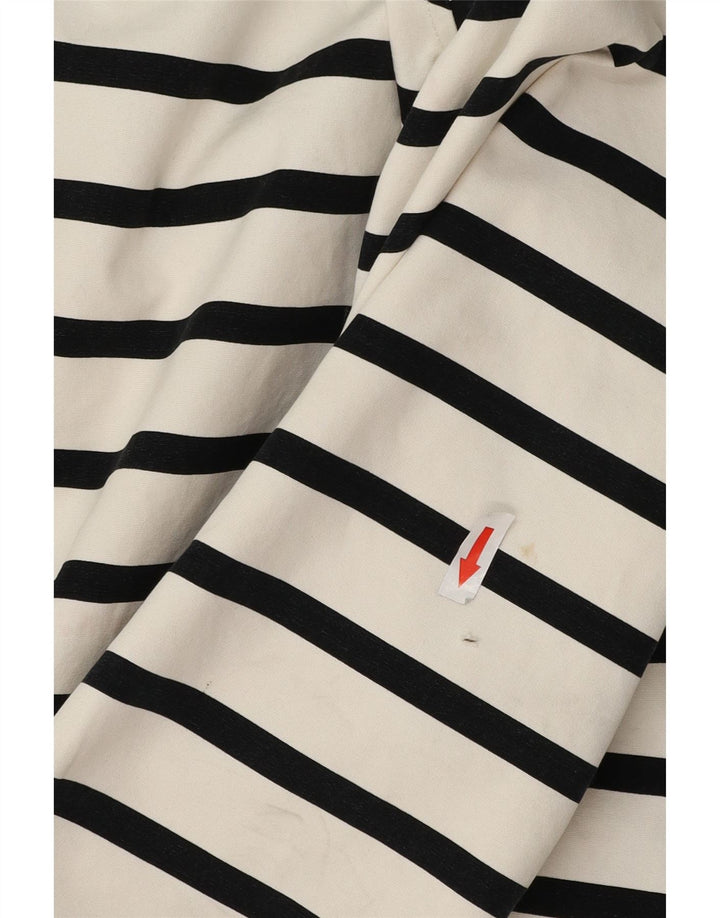 Jachetă impermeabilă supradimensionată pentru femei Joules, cu glugă, UK 18 XL, cu dungi albe