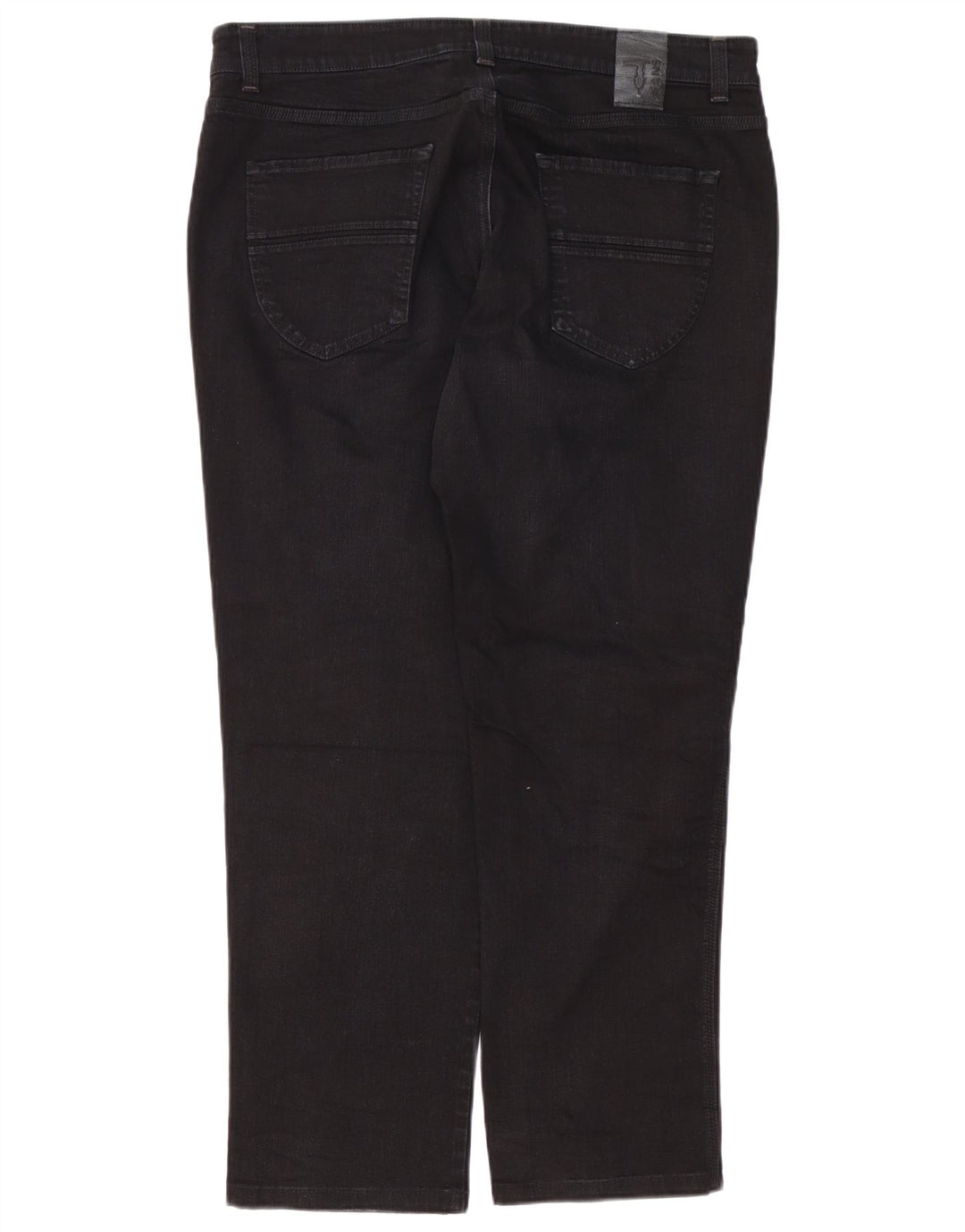 Trussardi blugi drepti pentru bărbați W40 L30 bumbac negru